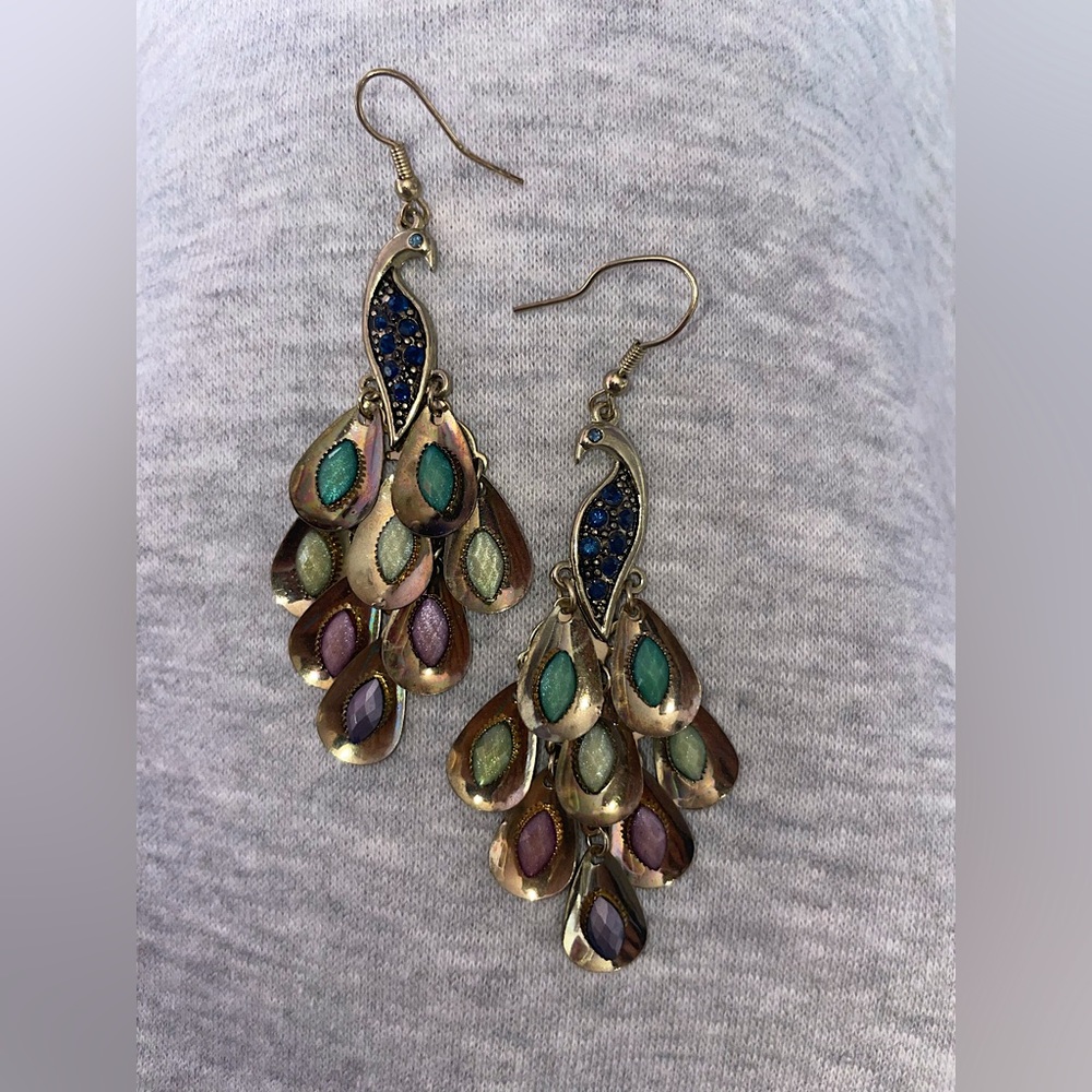 Peacock Earrings
